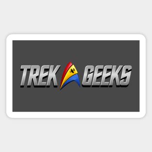 Shiny Trek Geeks Logo Magnet
